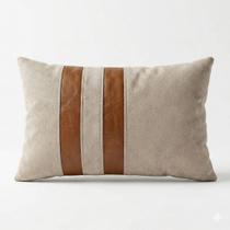 Almofada Decorativa 55x35 com Fibra Siliconada Vitória Hope Bouclé Off/Durango Antilupi