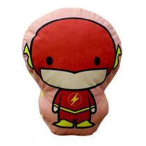 Almofada Decorativa Aveludada Flash Liga da Justiça DC Original Zona Criativa