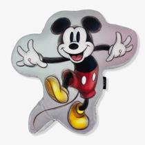Almofada Decorativa Aveludada Mickey Mouse Disney 100 anos