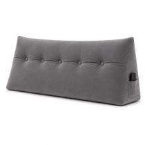 Almofada Decorativa Cabeceira Bella Encosto Apoio de Lombar 160cm Queen Suede Cinza - Monari Design