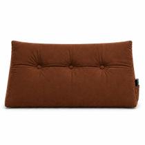 Almofada Decorativa Cabeceira Encosto Apoio de Lombar Solteiro Suede Marrom - Monari Design Almofada Decorativa Cabeceira Encosto Apoio de Lombar Solteiro Suede Marrom - Monari Design
