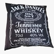 Almofada Decorativa Cheia 50x50 Sofá Sala Quarto - Jack Daniels