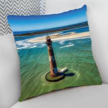 Almofada Decorativa Cheia c/ Zíper 25x25 cm Náutico Oceania Praia Mar Almofada Decorativa Cheia c/ Zíper 25x25 cm Náutico Oceania Praia Mar