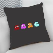 Almofada Decorativa Cheia c/ Zíper 25x25 Retro PacMan Almofada Decorativa Cheia c/ Zíper 25x25 Retro PacMan