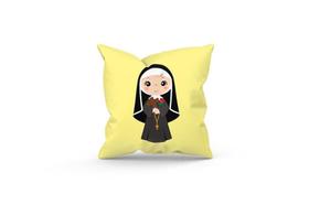 Almofada Decorativa Cheia c/ Zíper 25x25 Santa Rita de Cássia