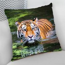 Almofada Decorativa Cheia c/ Zíper 40x40 Animais Exóticos Selvagens
