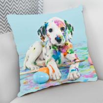 Almofada Decorativa Cheia c/ Zíper 40x40 Dog Pet Cachorro Cão - Criative Gifts