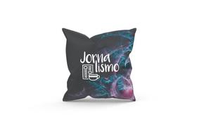 Almofada Decorativa Cheia c/ Zíper 40x40 Jornalismo