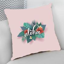 Almofada Decorativa Cheia c/ Zíper 40x40cm,Aloha