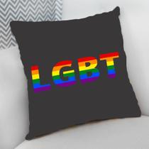 Almofada Decorativa Cheia c/ Zíper 40x40cm, LGBT