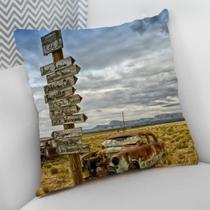 Almofada Decorativa Cheia c/ Zíper Carros Motos Duas Quatro Rodas