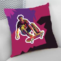 Almofada Decorativa Cheia Personalizada Skate Skatista Pop Art Almofada Decorativa Cheia Personalizada Skate Skatista Pop Art