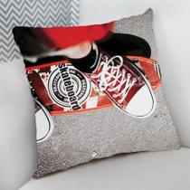 Almofada Decorativa Cheia Personalizada Skate Tênis Vermelho - Criative Gifts
