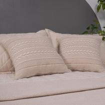 Almofada Decorativa Com Enchimento - Tecido Jacquard