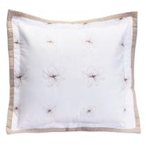 Almofada Decorativa Com Refil Istambul Percal 200 Fios 100% Algodão Bordada - Branco Almofada Decorativa Com Refil Istambul Percal 200 Fios 100% Algodão Bordada - Branco