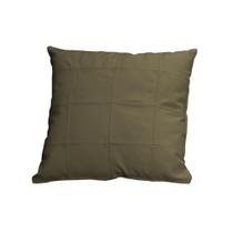 Almofada Decorativa de Couro Legítimo 45x45cm Bella Fendi - Mozzelar