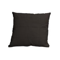 Almofada Decorativa de Couro Legítimo 50x50cm Bella Capuccino - Mozzelar