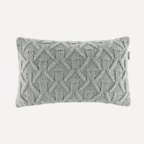 Almofada Decorativa de Tricô 30cmx50cm Roman Névoa Karsten