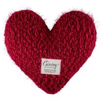 Almofada decorativa DEMDACO Giving Heart Cranberry Red Almofada decorativa DEMDACO Giving Heart Cranberry Red