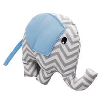 Almofada Decorativa Elefante Chevron Cores Cor:Chevron Azul