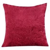 Almofada Decorativa Ellen Veludo Jacquard com Refil 100% Poliéster - Vinho Almofada Decorativa Ellen Veludo Jacquard com Refil 100% Poliéster - Vinho
