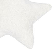 Almofada Decorativa Estrela Sherpa Soft Fofinha Palha