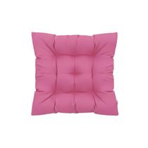 Almofada Decorativa Futon Assento Cadeira 60x60cm Sofá Poltrona Cheia Grande Rosa