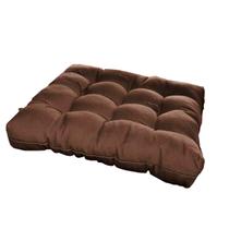 Almofada Decorativa Futon Assento De Cadeira Sofa Pallet Banco Marrom Cheia Confortavel Macio C/ Fitas De Amarrar 40x40CM