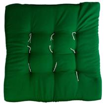 Almofada Decorativa Futon p/ Assento de Cadeira 60x60cm Tecido Oxford Monte Canto Alemão Verde Bandeira