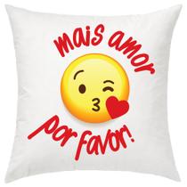 Almofada Decorativa Gospel Mais Amor Por Favor 30 X 30 Cm - Evangelize