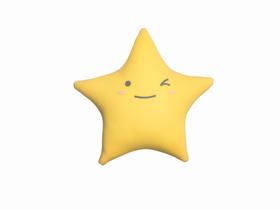 Almofada Decorativa Infantil Fom Estrela Amarelo Macia FOM_ESAM Almofada Decorativa Infantil Fom Estrela Amarelo Macia FOM_ESAM