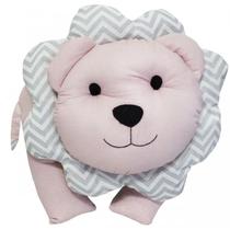 Almofada Decorativa Leãozinho Chevron Cores Cor:Chevron Rosa