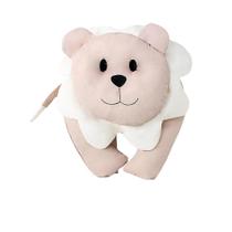 Almofada Decorativa Leãozinho Rosê com Palha