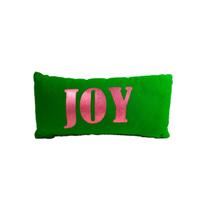 Almofada Decorativa Natalina Verde Joy 28x13 - Natalia Christmas
