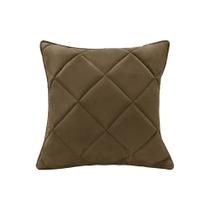 Almofada Decorativa Nina Matelassê 48x48 Suede Caramelo - Lucadi Home