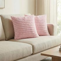 Almofada Decorativa Pelúcia Wave Soft Luxo Rose Macia 45x45 Novadecora Almofada Decorativa Pelúcia Wave Soft Luxo Rose Macia 45x45 Novadecora