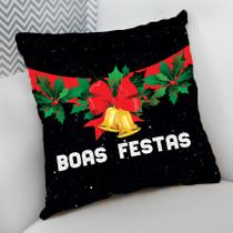 Almofada Decorativa Personalizado Natal Boas Festas Sinos Almofada Decorativa Personalizado Natal Boas Festas Sinos
