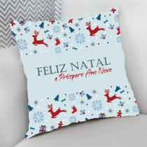 Almofada Decorativa Personalizado Natal Feliz Natal Próspero Ano Novo - Criative Gifts