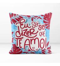 Almofada Decorativa Presente Amor Namoro Especial Azul 40x40