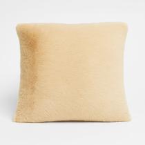 Almofada Decorativa Roma Bege Felpudo Com Enchimento 42x42cm - Jolitex Almofada Decorativa Roma Bege Felpudo Com Enchimento 42x42cm - Jolitex