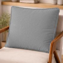 Almofada Decorativa Shine Cheia Fofinha Com Zíper 46x60 Tecido Bouclé Para Sofá Cama Poltrona Enchimento Fibra Mista Almofada Decorativa Shine Cheia Fofinha Com Zíper 46x60 Tecido Bouclé Para Sofá Cama Poltrona Enchimento Fibra Mista
