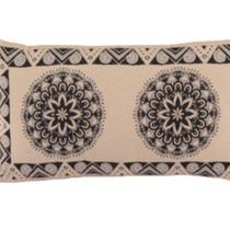 Almofada Decorativa Turin Retangular com Refil 58% Algodão / 42% Poliéster - Mandala Marinho