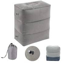 Almofada Descanso Apoio Pernas e Pés Circulação Viagem Ônibus Avião Inflável Altura Ajustável Almofada Descanso Apoio Pernas e Pés Circulação Viagem Ônibus Avião Inflável Altura Ajustável