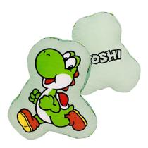 Almofada Dinossauro Yoshi Formato 3D Aveludada Oficial Nintendo Jogo Super Mario