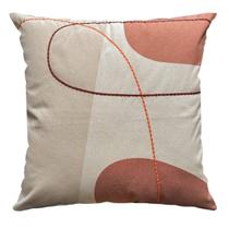Almofada Donatella Laranja 079 Bordada 43x43cm Belchior