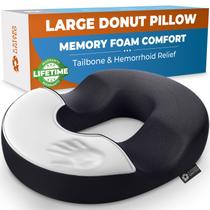 Almofada Donut 5 STARS UNITED para hemorróidas e cóccix preta Almofada Donut 5 STARS UNITED para hemorróidas e cóccix preta