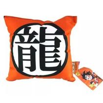Almofada Dragon Ball Simbolo - Veludo - 25 x 25 cm - Zona Criativa