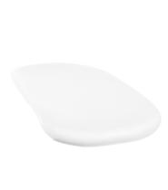 Almofada Eiffel Sem Braços 2cm - Cor Cinza 002 - Branco Almofada Eiffel Sem Braços 2cm - Cor Cinza 002 - Branco