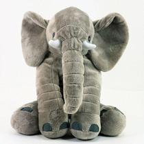 Almofada Elefante Baby 50cm de Pelúcia Bebê Dormir - FOFUXOS DE PELÚCIA - WU Bichos de Pelúcia
