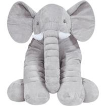 Almofada elefante cinza gg 48cm buba